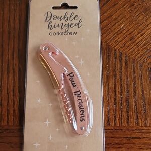 Rose Gold Double Hinged Corkscrew